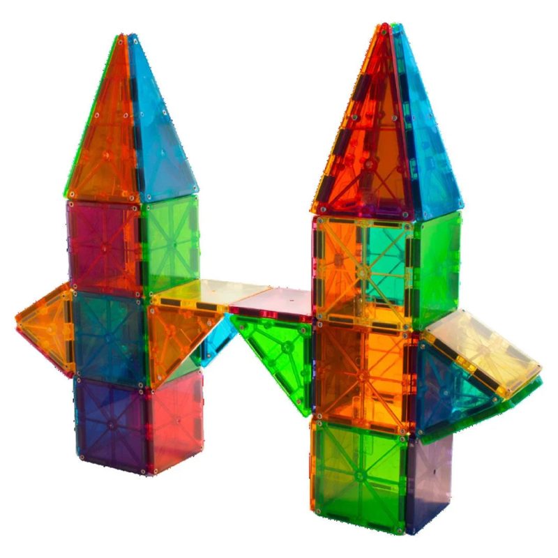 MAGNA-TILES Classic 100-Piece Magnetic Construction Set, The ORIGINAL Magnetic Building Brand - Image 6
