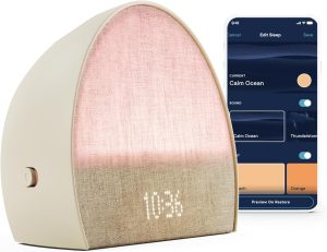 Hatch Restore 2 | Sunrise Alarm Clock | Sound Machine | Bedside Dream Machine | Smart Light | White Noise | Custom Sleep Routines | Dimmable Clock | Deep Sleep | Gentle Alarm | Wake Up Rested | – Putty