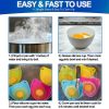 4 or 8 pcs Silicon Egg Poacher Cups- Microwave & Stovetop - Image 2