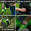 Greenworks 40V Cordless Lawn Mower, 16′′ Deck, 4.0Ah Battery & Charger Included, Lightweight, 5-Position Height Adjustment - Image 8