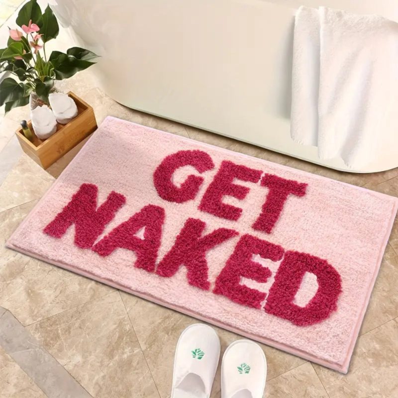 “Get Naked” Funny Bathroom Mat