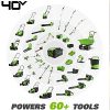 Greenworks 40V Cordless Lawn Mower, 16′′ Deck, 4.0Ah Battery & Charger Included, Lightweight, 5-Position Height Adjustment - Image 3