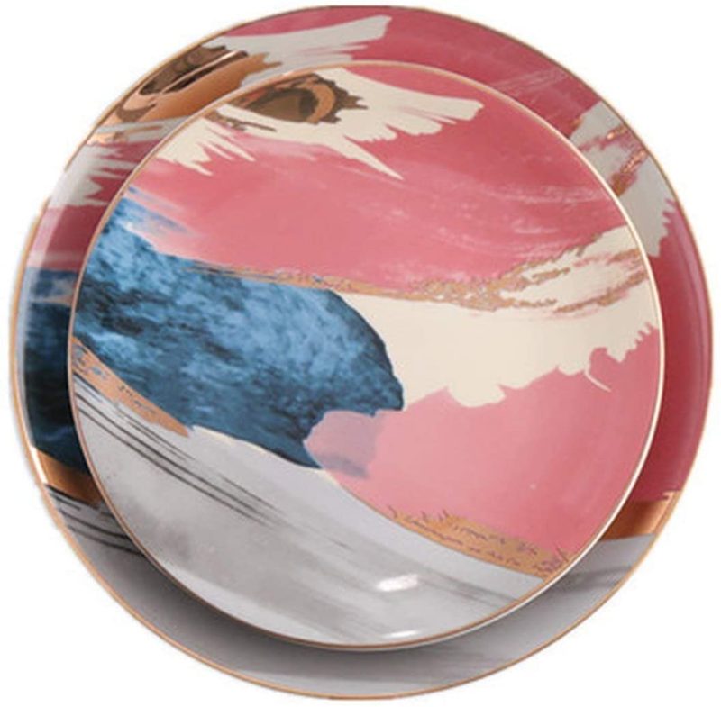 Abstract Watercolor Dinner and Serving Plates - Image 6