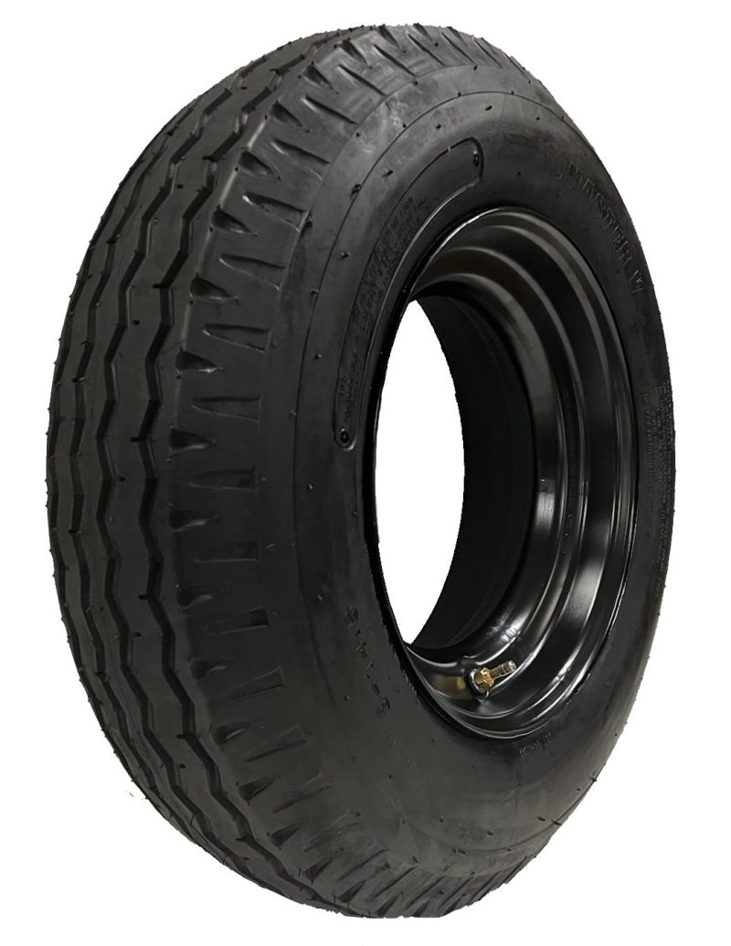 2-Pk Mounted Trailer Tire Rim Homaster 8-14.5 LRG 14.5 in. Demountable Rim Wheel - Image 3