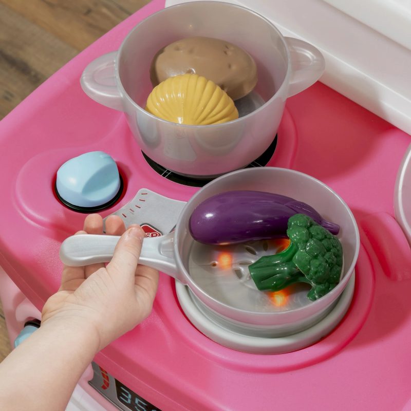 Step2 Fun with Friends Pink Toddler Kitchen Play Set - Image 4