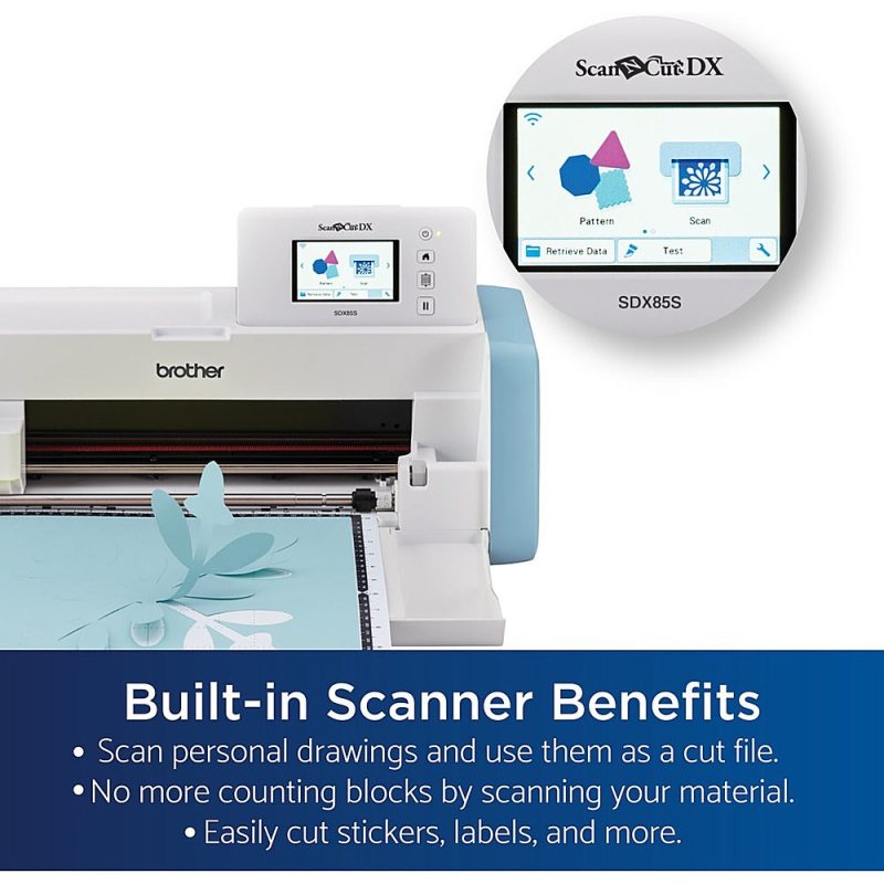 Brother – ScanNCut DX SDX85S Electronic Cutting Machine with Built-in Scanner – Sky Blue - Image 2