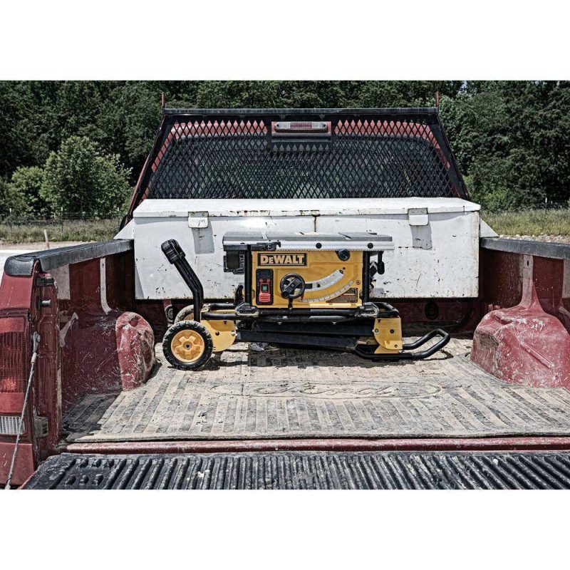 DW 15 Amp Corded 10 in. Job Site Table Saw with Rolling Stand DWE7491RS - Image 14