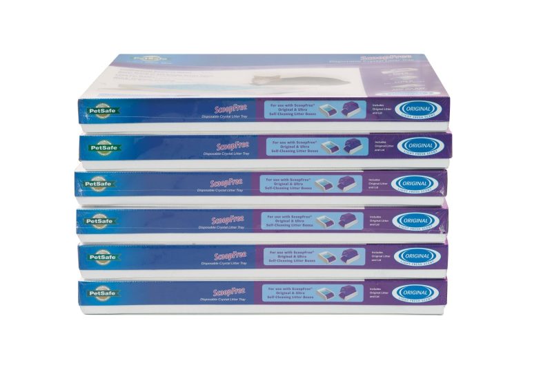PetSafe ScoopFree Complete Replacement Blue Crystal Litter Tray?? 6-Pack Easy Cleanup with Disposable Tray Includes Leak Protection and Low Tracking Litter - Image 7