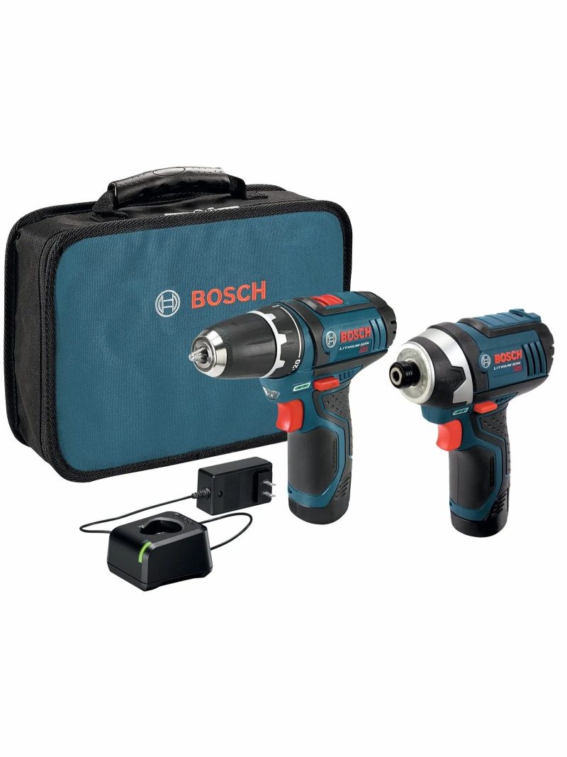 BOSCH CLPK22-120 12V Max Cordless 2-Tool 3/8 in. Drill/Driver and 1/4 in. Impact Driver Combo Kit with 2 Batteries, Charger and Case,Blue - Image 52