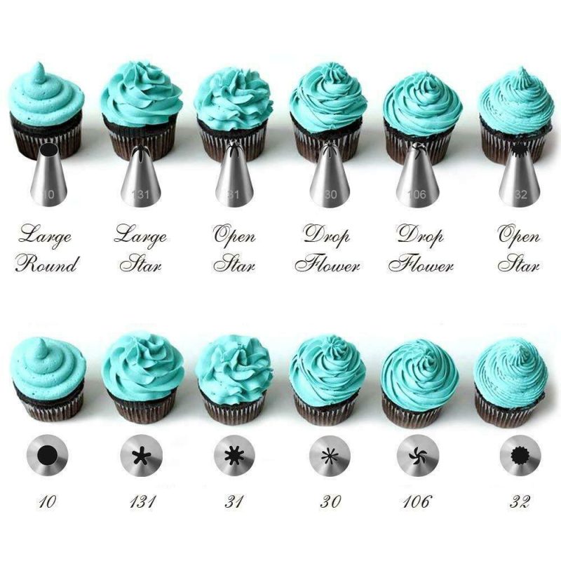 42Pcs Icing, Piping Nozzles, Pastry Tips, Cake, Sugar craft, Decorating Tools Set - Image 4