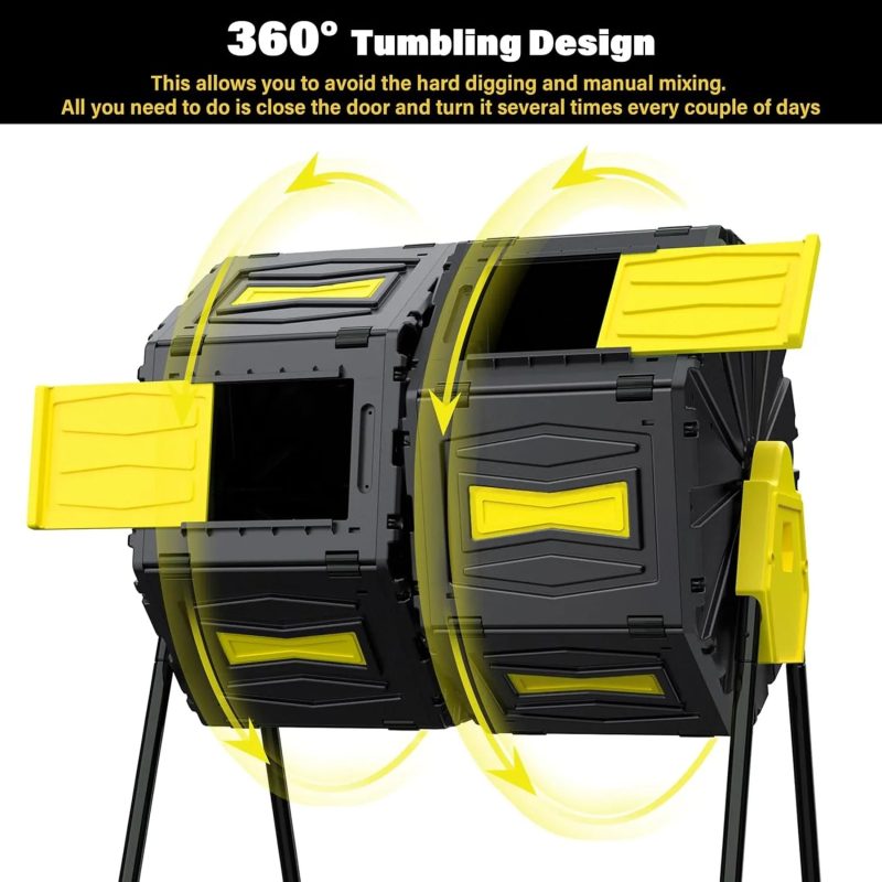 Marcytop Easy Assemble & Efficient Outdoor Compost Bin 45 Gallon - Image 5