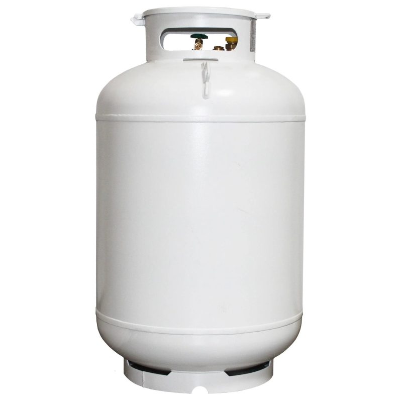 Flame King 420lb 120 gallon ASME Empty Propane Tank Cylinder with Float Gauge & Lid - Image 4