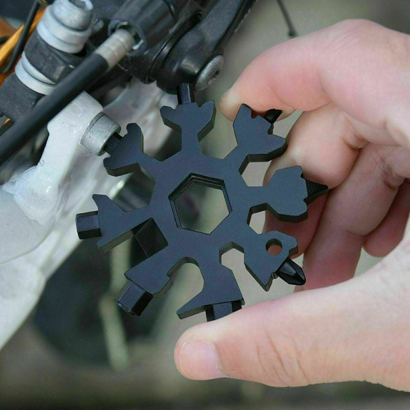 18 In 1 Snowflake Tactical Keychain Multi Tool - Image 4