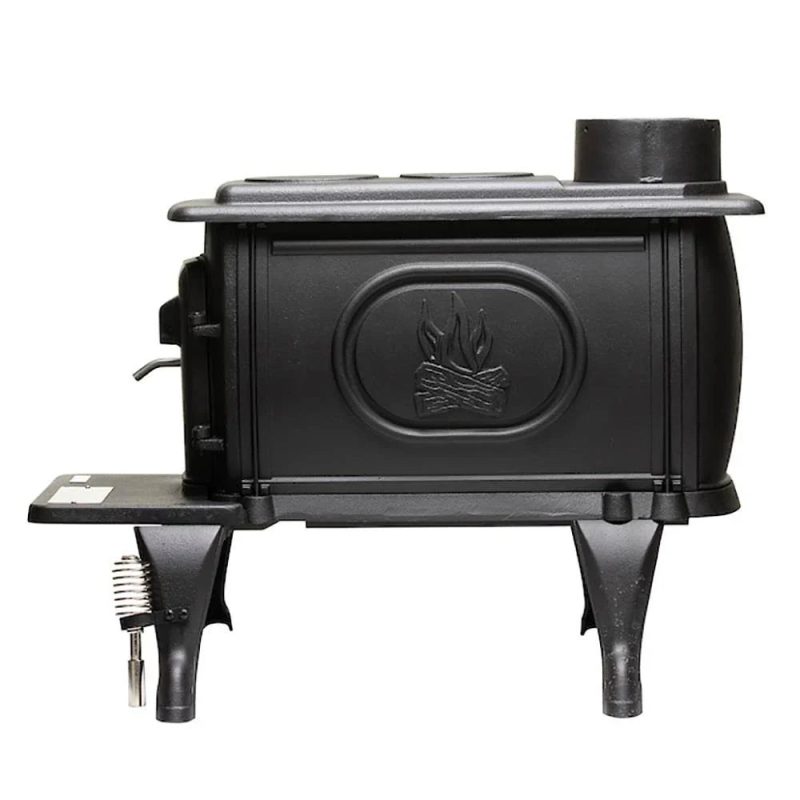 US Stove 900 Sq. ft. Cast Iron Wood Stove - Image 4