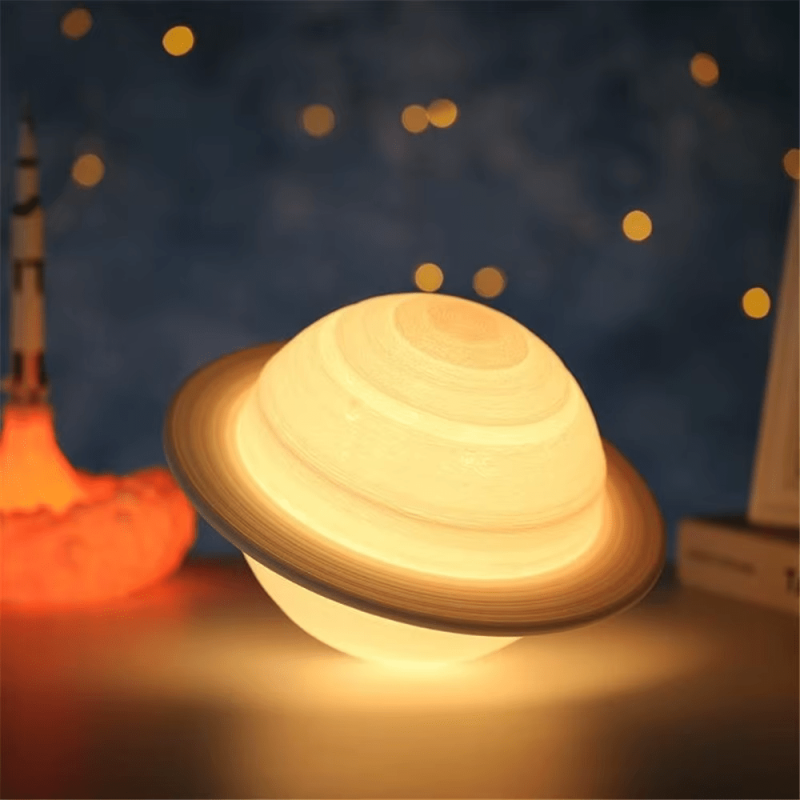 3D Saturn Lamp – Realistic Planet Night Light for Cosmic-Themed Home Decor - Image 6