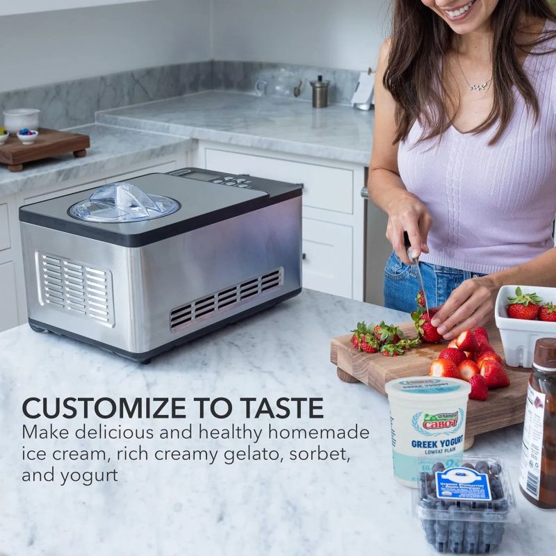 Whynter Built-in Compressor LCD Digital Display Automatic Ice Cream Maker Yogurt Maker - Image 3