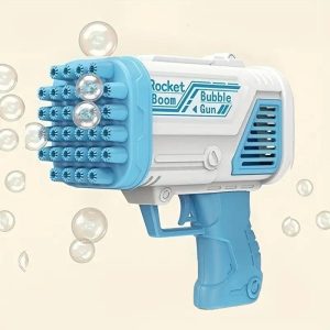 36 Holes Bubble Gun + Free Bubble Solution