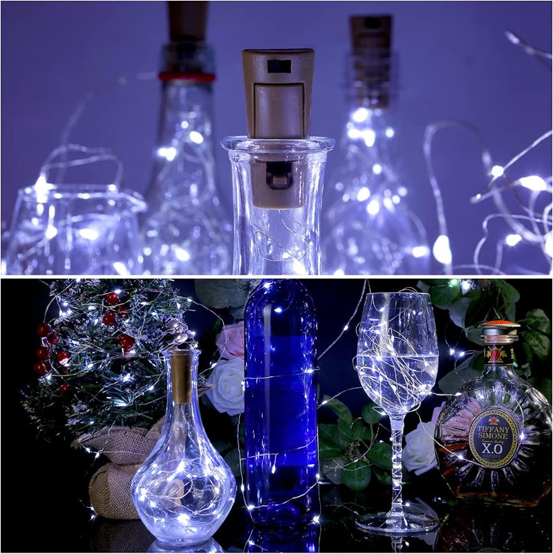 10-Pack Wine Bottle Fairy Led String Lights With Cork - Image 4