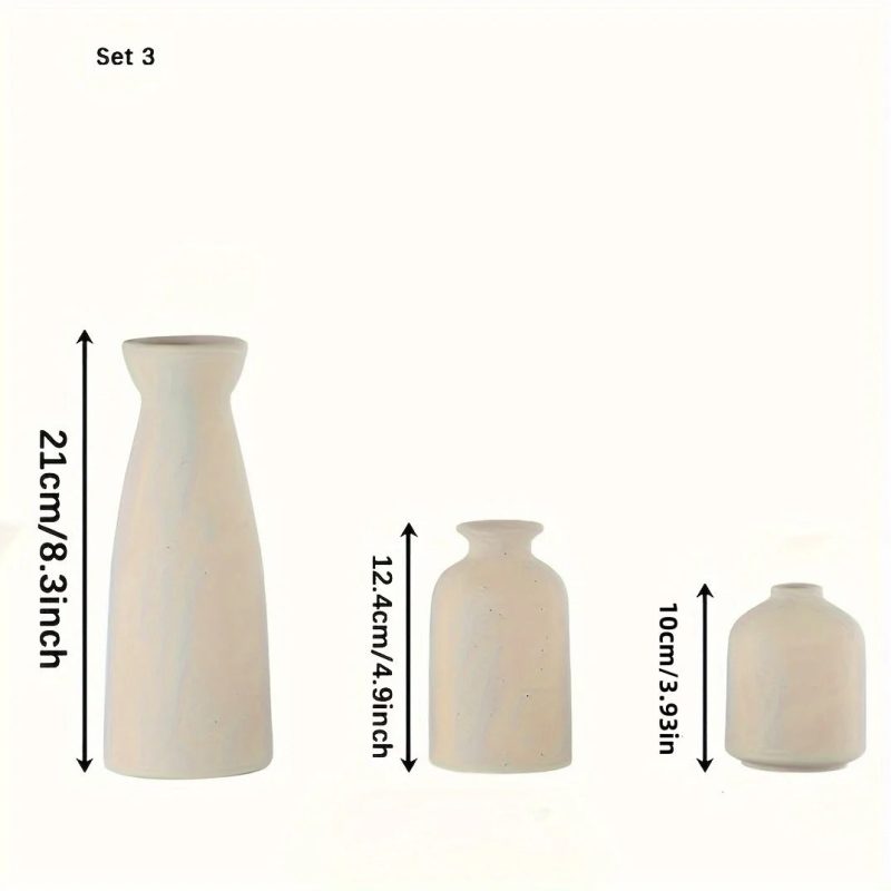 3 x Nordic Flower Vase Set | Ceramic - Image 4