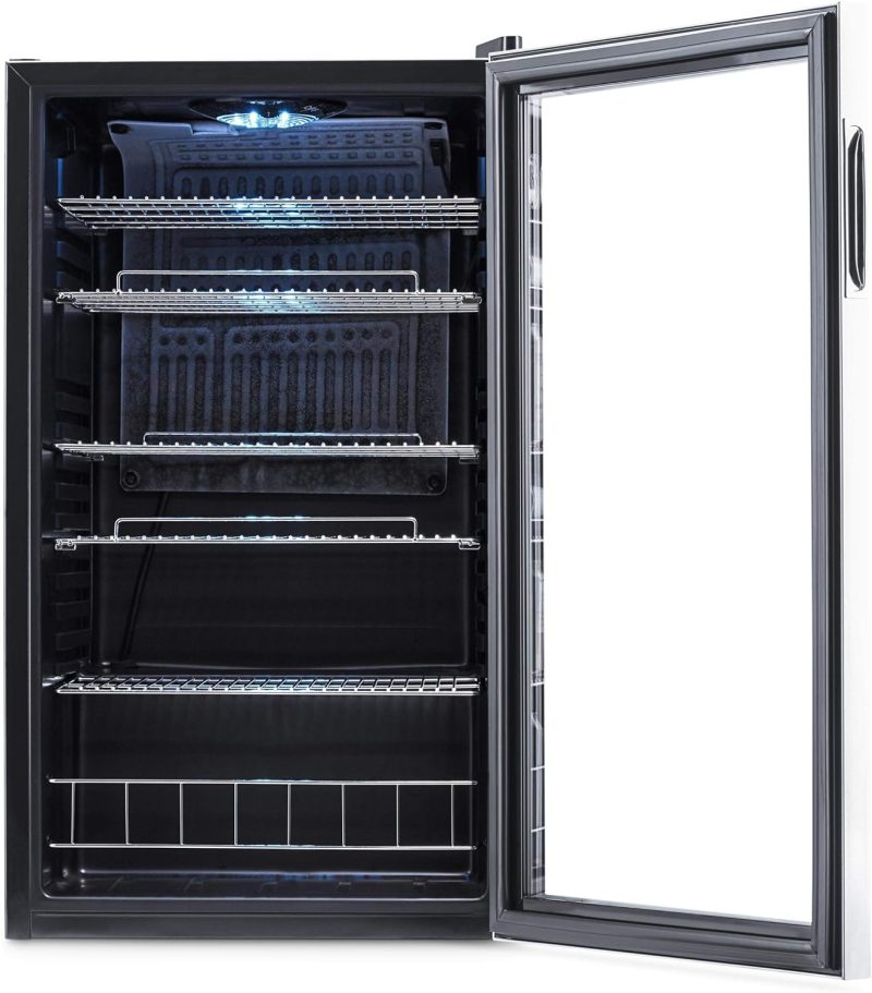 Beverage Refrigerator Cooler | 126 Cans Free Standing with Right Hinge Glass Door | Mini Fridge Beverage Organizer Perfect For Beer, Wine, Soda, And Cooler Drinks - Image 45