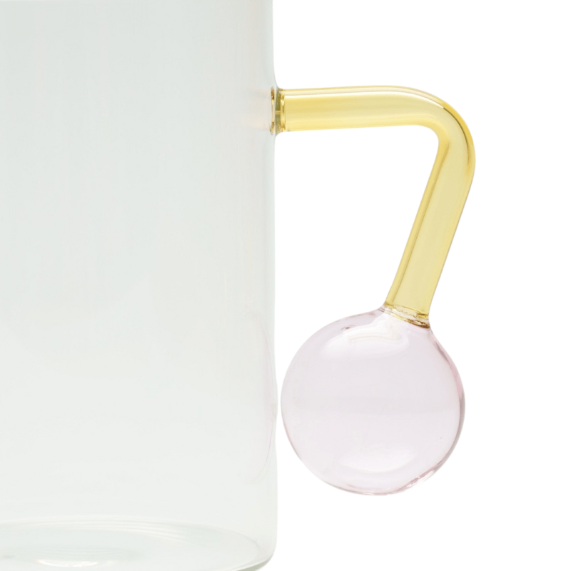 Abstract Mug Pink Yellow - Image 2