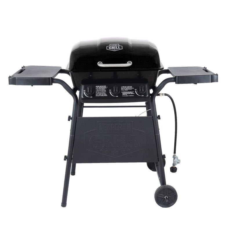 Expert Grill 3 Burner 27,000 BTU Gas Grill, Black, XG10-101-002-02