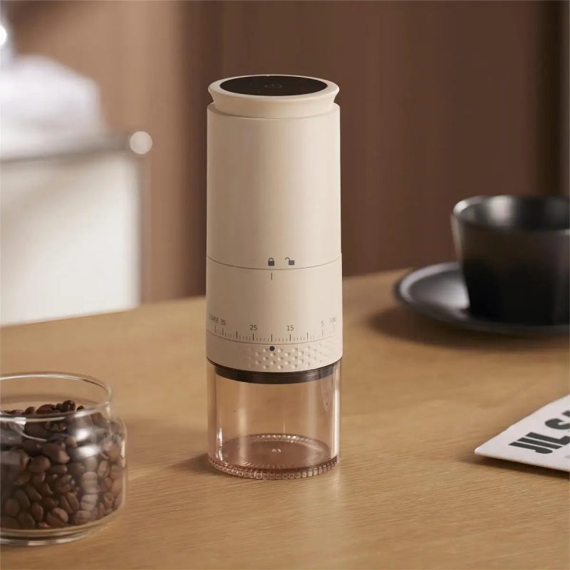 1500mAh Electric Coffee Grinder – Adjustable USB-C Rechargeable Burr Mill for Fresh Coffee - Image 6