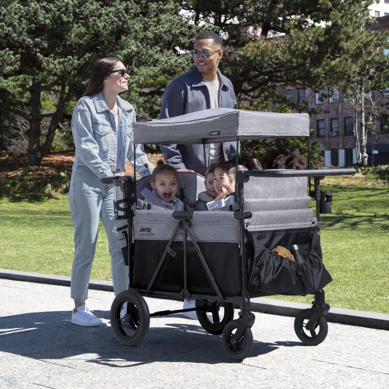Jeep Wrangler Deluxe 4 Seater Stroller Wagon by Delta Children - 图片 5