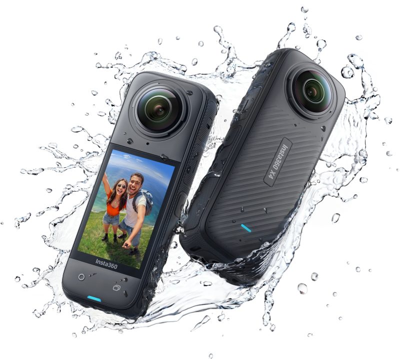 Insta360 – X4 8K 360 Degree Action Camera – Black - 图片 8