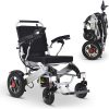 2020 New Folding Ultra Lightweight Electric Power Wheelchair, Silla de Ruedas Electrica, FDA Approved and Air Travel Allowed, Heavy Duty, Mobility Motorized, Portable Power (17.5′′ Seat Width) - Image 10
