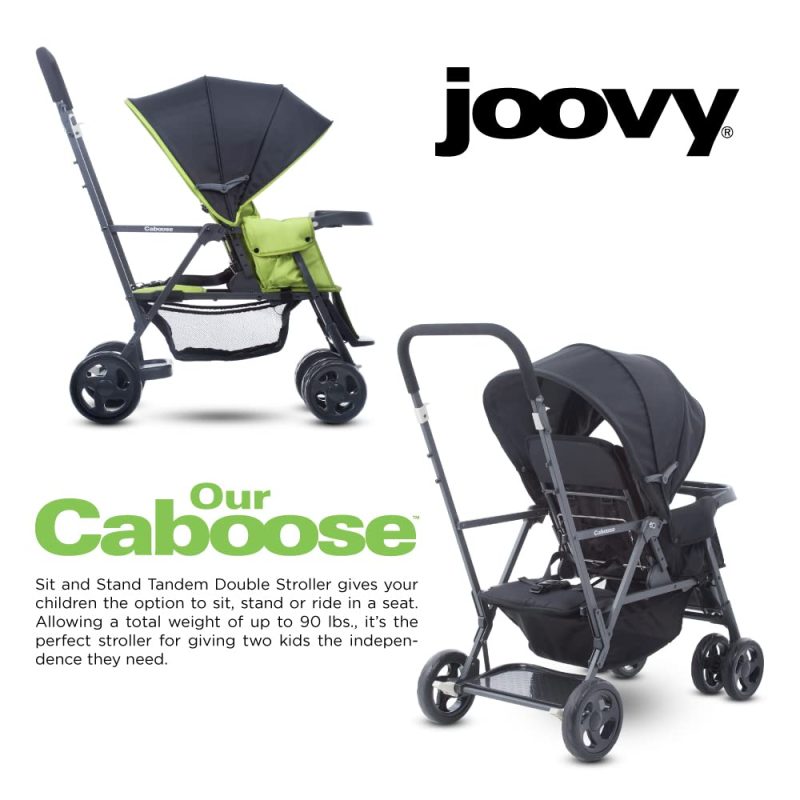 Joovy Caboose Graphite Stroller Appletree - 图片 4
