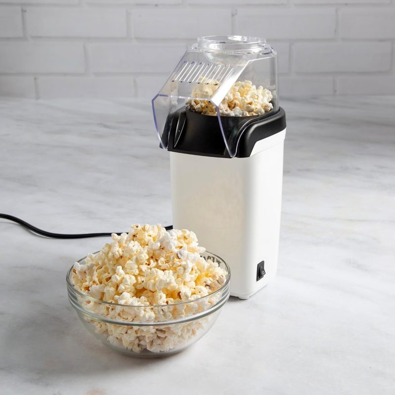 8 Cups Fast & Easy Hot Air Popcorn Popper,  Built-In Measuring Cup and Butter Warmer - Image 7