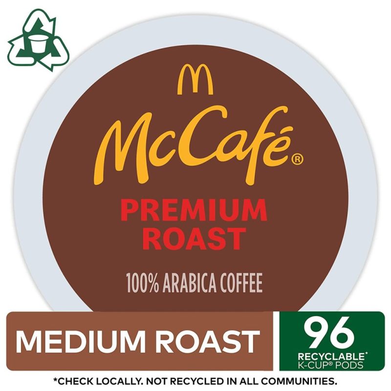 McCafé Premium Roast Medium Coffee Pods, 96 Count, 100% Arabica, Keurig K-Cup Compatible, Recyclable - Image 2