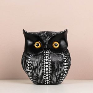 Abstract Owl Figurine