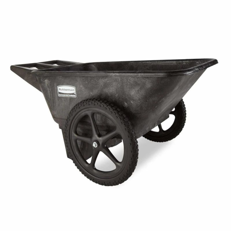 Rubbermaid Commercial Products FG564200BLA Plastic Yard Cart, 7.5 Cu. Feet - MadeInUSA - Image 5
