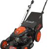 YARDMAX 22 in. 201cc Select PACE 6 Speed CVT High Wheel RWD 3-in-1 Gas Walk Behind Self Propelled Lawn Mower, Black - Image 8