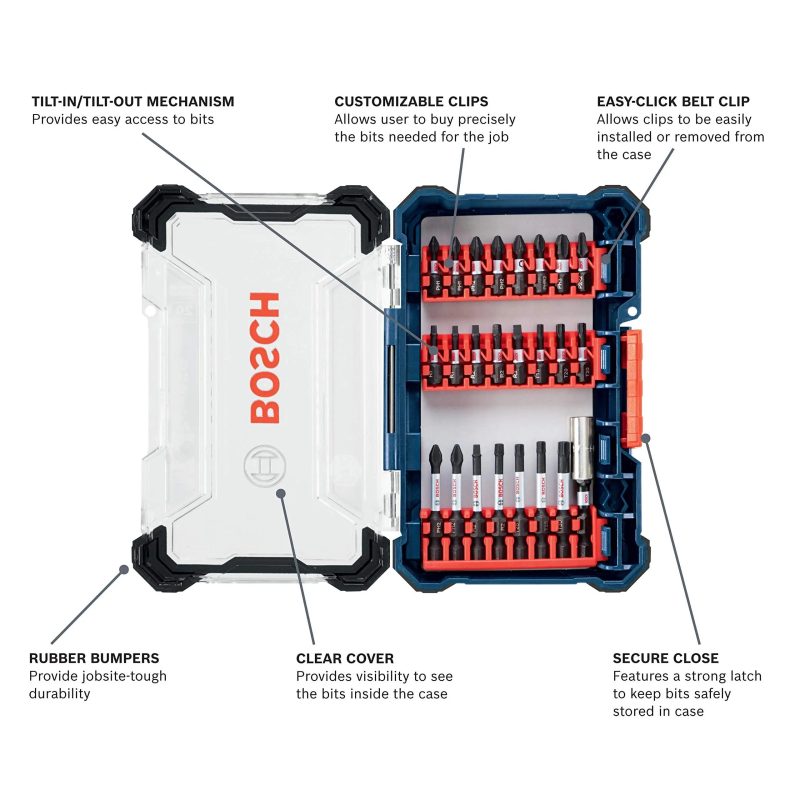 BOSCH CLPK22-120 12V Max Cordless 2-Tool 3/8 in. Drill/Driver and 1/4 in. Impact Driver Combo Kit with 2 Batteries, Charger and Case,Blue - Image 50