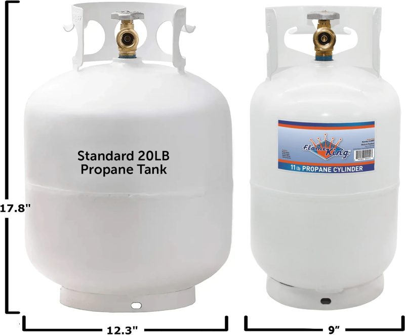 Flame King 10lb Propane Tank LP Cylinder with OPD - Image 2