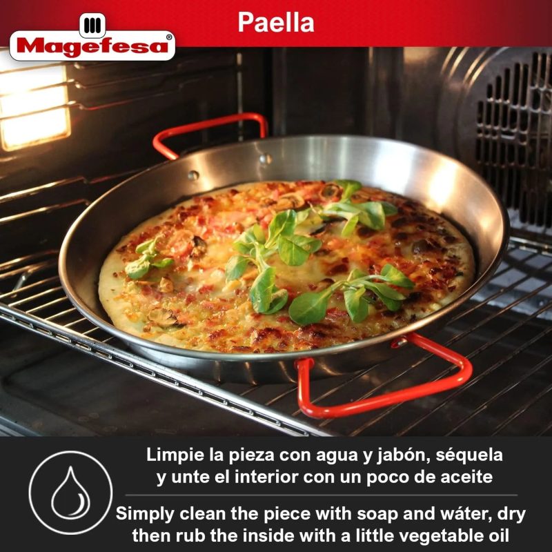 MAGEFESA durable and lightweight carbon steel paella pan - Image 3