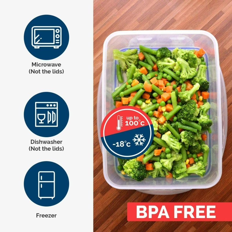 18 Pieces Plastic Food Containers set - Image 3