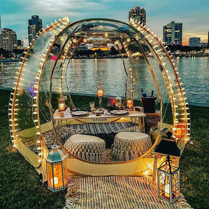 Alvantor Bubble Tent Pop Up Gazebo, 8-10 Person Igloo Dome Garden Patio Canopy Shelter - Image 5
