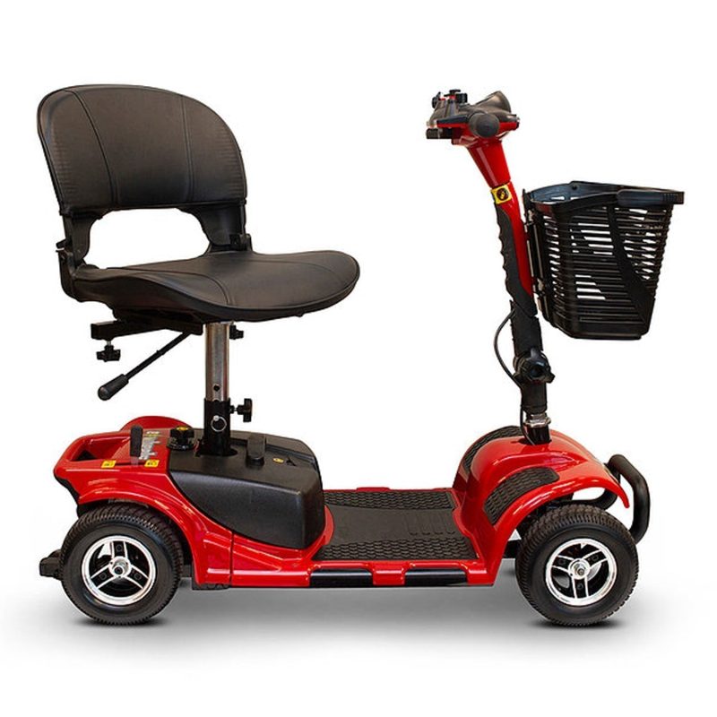 Ewheels 4 Wheel Travel Electric Battery Medical Mobility Scooter, Red - Image 6