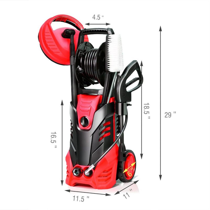 3000PSI Electric High Pressure Washer Machine 2 GPM 2000W W/ Deck Patio Cleaner - Image 2