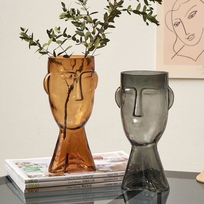 Abstract Human Face Flower Vase - Image 6