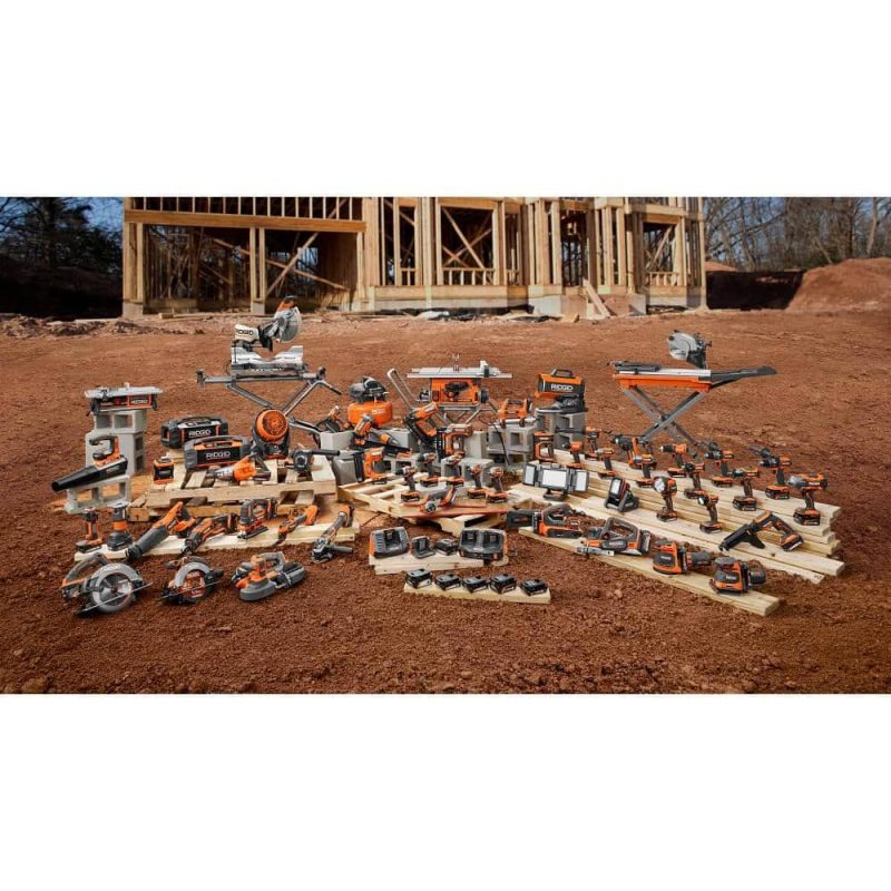 RIDGID 18V Brushless Cordless 9-Tool Combo Kit with (2) 2.0 Ah and (1) 4.0 Ah MAX Output Batteries, Charger, and Tool Bag R96265N - Image 14