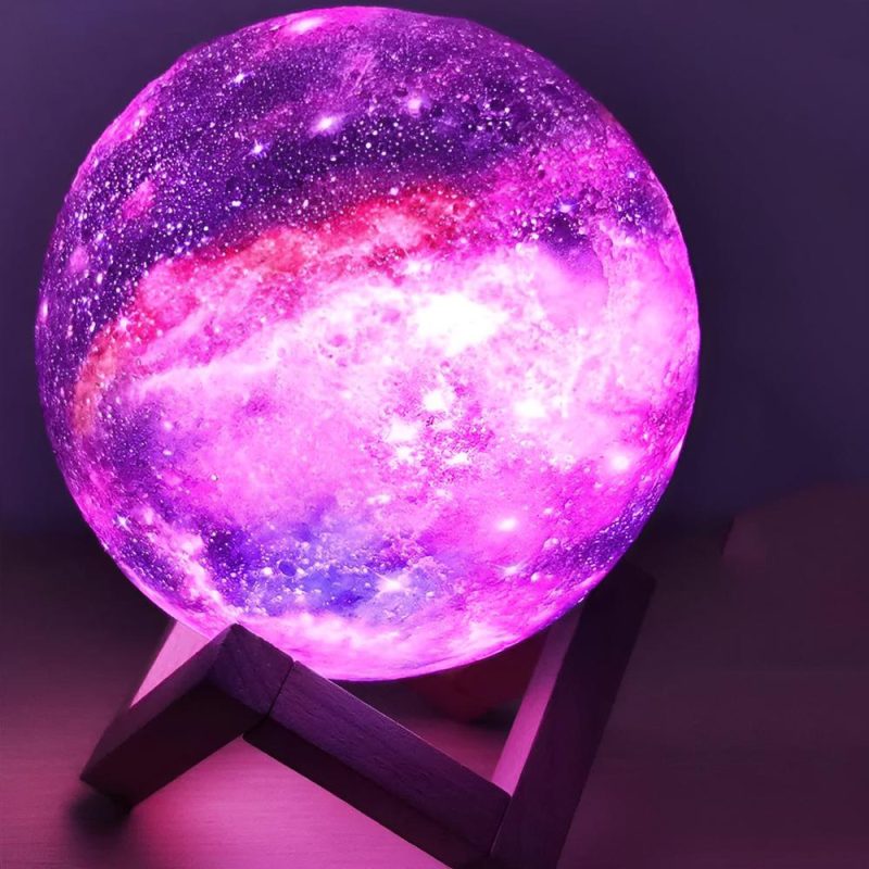 3D Colorful Moon Lamp