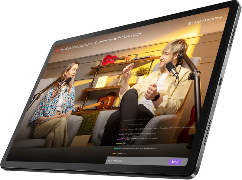 Lenovo – Tab P12 with Lenovo Tab Pen Plus – ZACH0165US – Storm Grey - Image 8