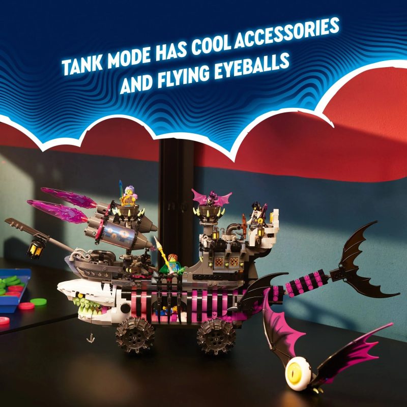 LEGO DREAMZzz Nightmare Shark Ship 71469, Construct the Building Toy Set as a Flying Pirate Ship or a Monster Truck, Includes 4 Minifigures, Shark Toy, Gift for Tweens and Kids Ages 10 and Up - Image 6