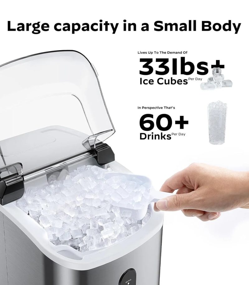 Silonn Chewable Granule Portable Self-Cleaning Ice Maker - Image 3