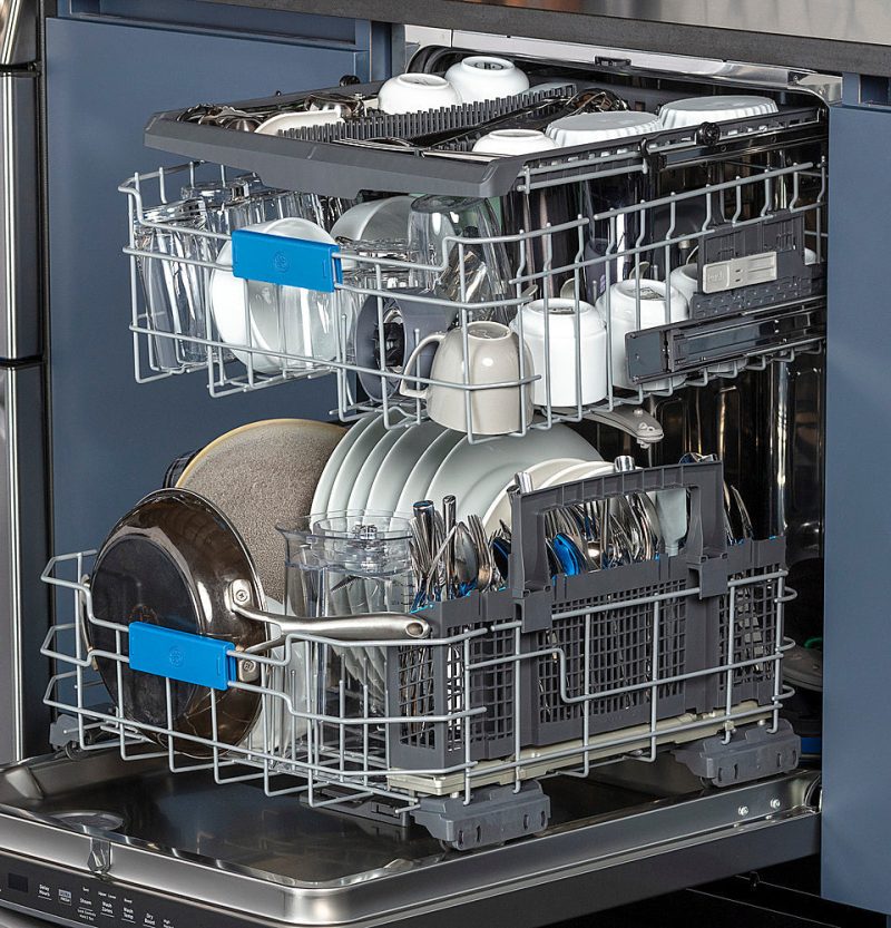 GE Profile – Top Control Smart Built-In Stainless Steel Tub Dishwasher with 3rd Rack and Microban, 42dBA – Stainless steel - Image 16